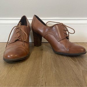 Etienne Aigner Brown Wingtip Women’s Heels